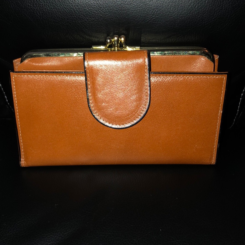 Rolfs Vintage Leather Wallet Cognac Color